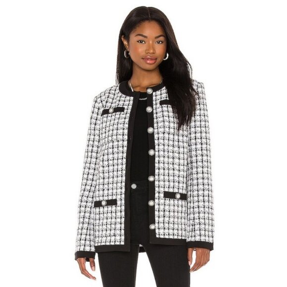 💕LOVERS AND FRIENDS💕 Lucca Jacket ~ Black and White XS - Picture 1 of 15